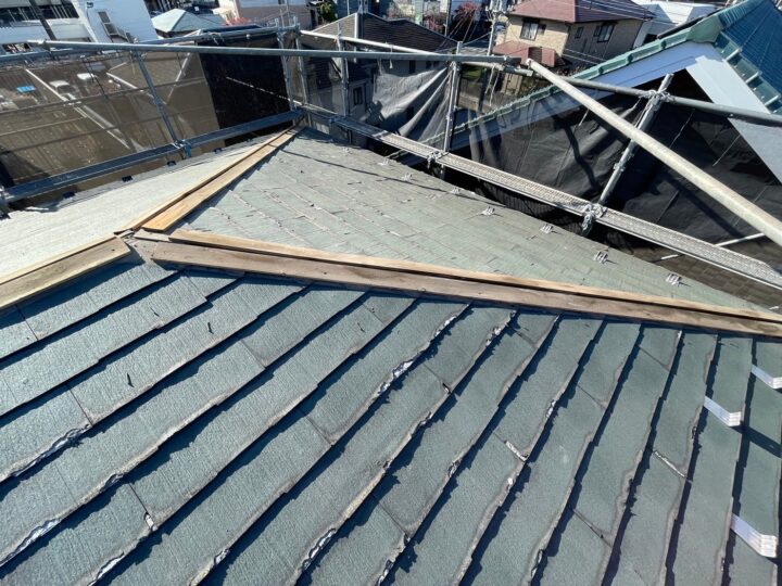 屋根板金撤去工事