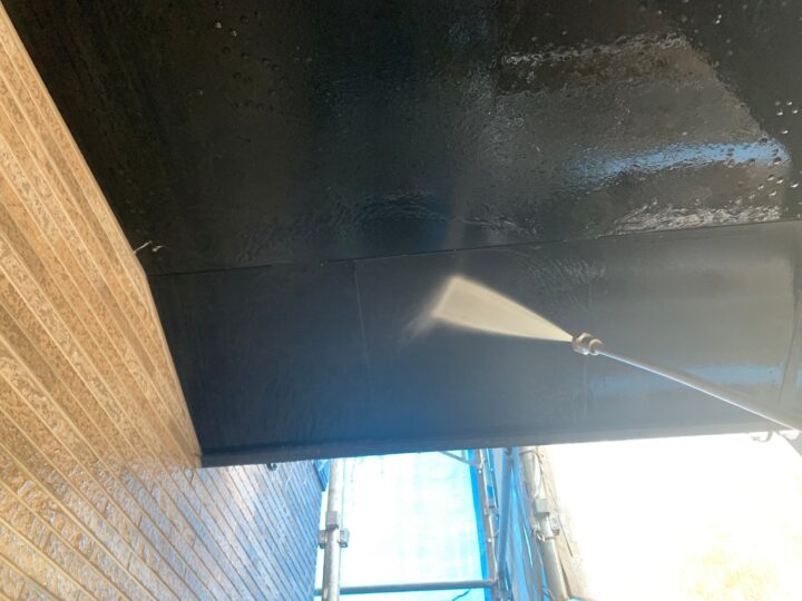 軒天高圧洗浄工事