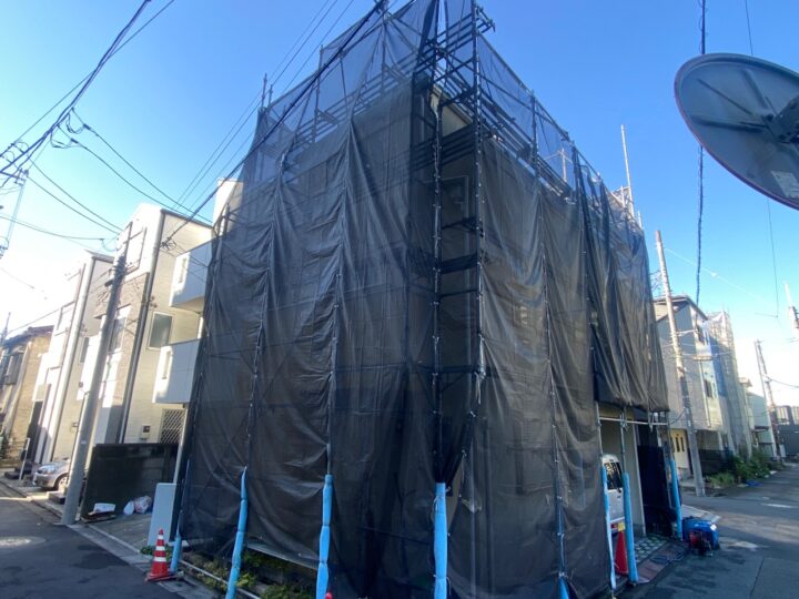足場組立状況