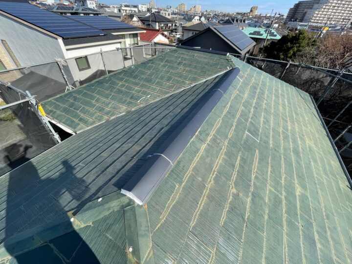 新規棟板金取付工事