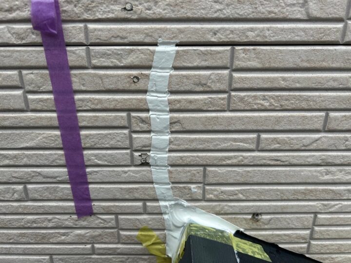 外壁ひび割れ補修施工後