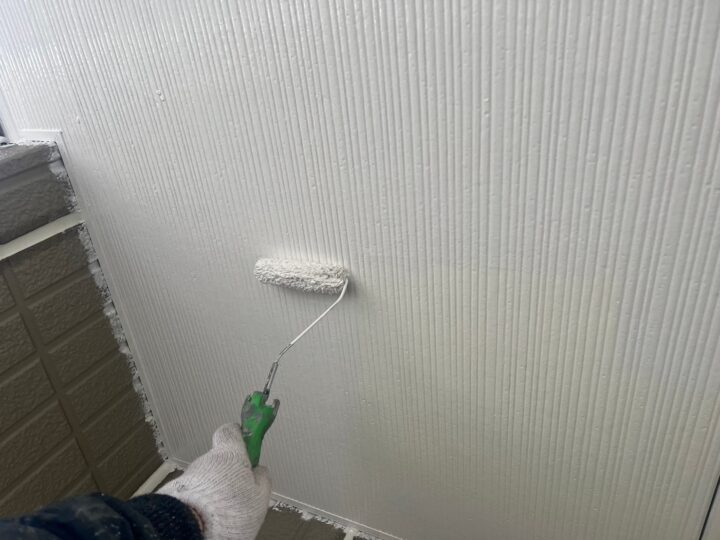 軒天塗装１回目