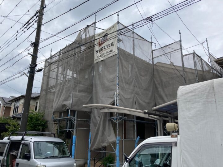 足場組立状況