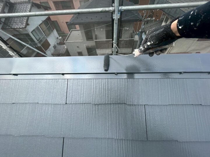 屋根板金上塗り工事