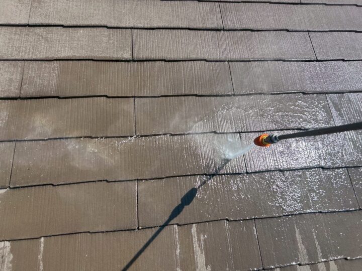 屋根高圧洗浄工事