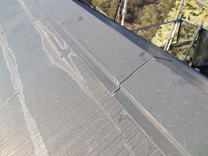 屋根板金釘打ち補修施工後