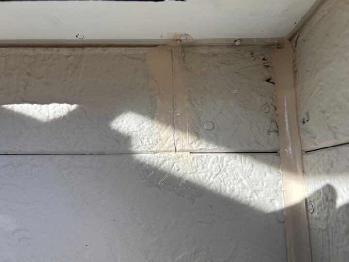 外壁ひび割れ補修施工後