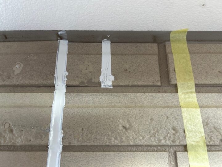 外壁ひび割れ補修施工後