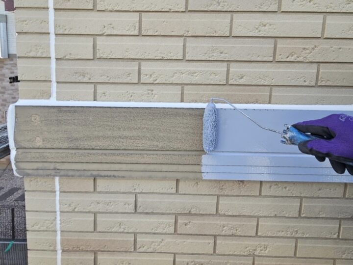 装飾帯下塗り工事