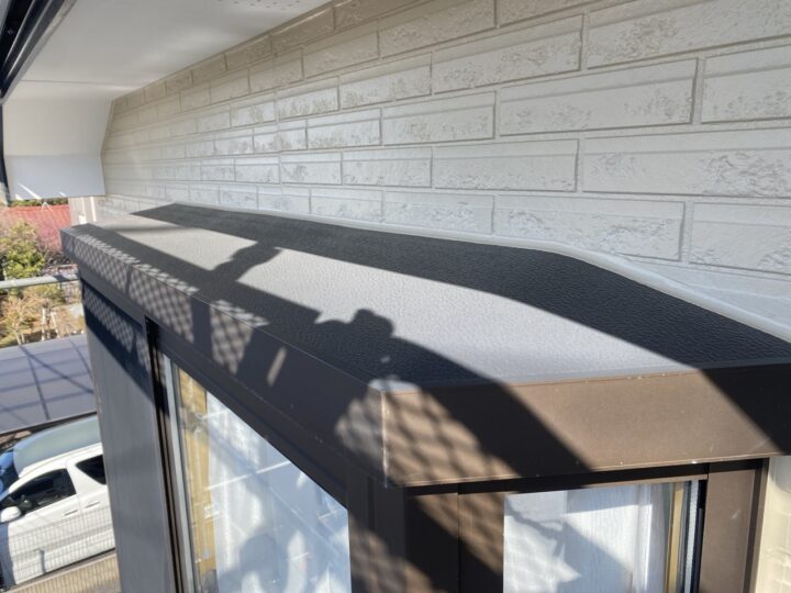 出窓上部完了全景