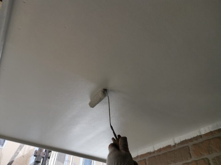 軒天塗装２回目