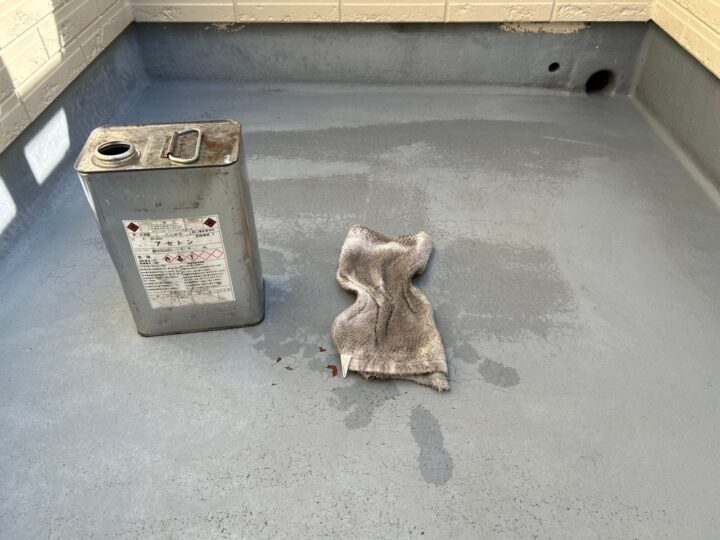 ベランダ床下地処理工事