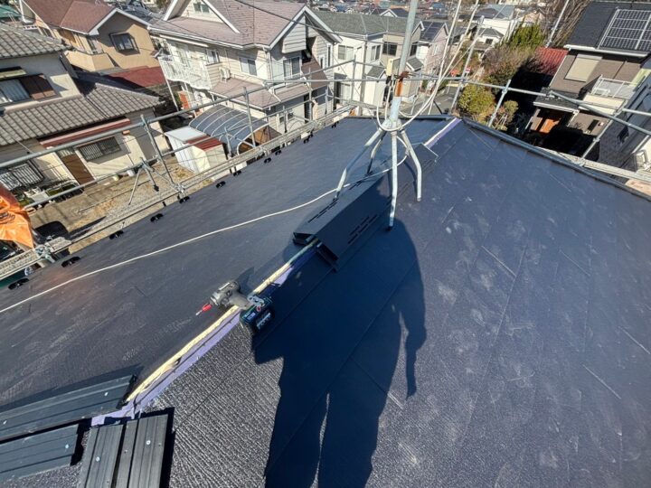 換気棟取り付け工事