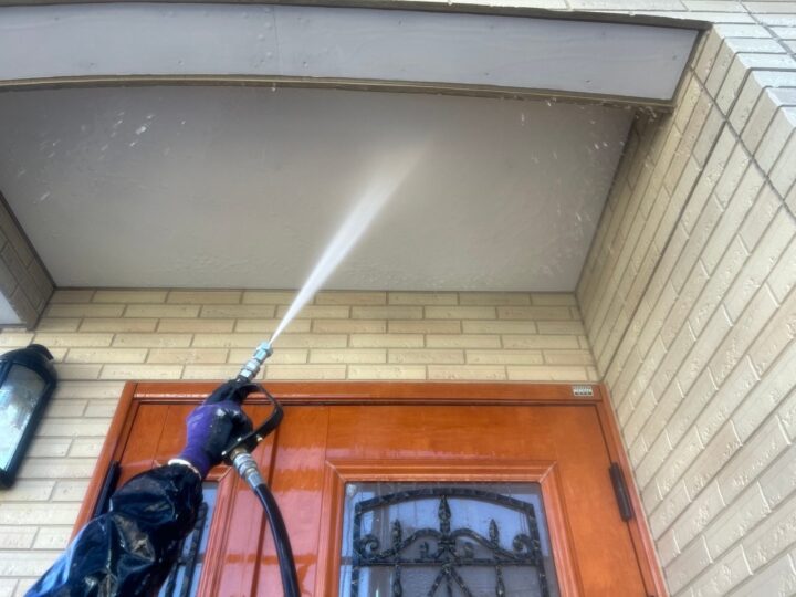 軒天高圧洗浄工事