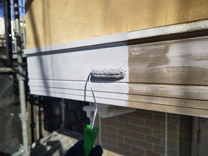 装飾帯下塗り工事