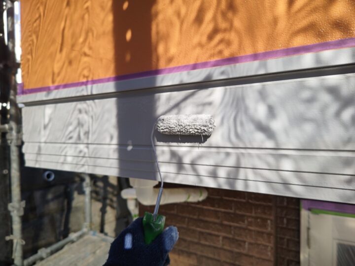 装飾帯中塗り工事