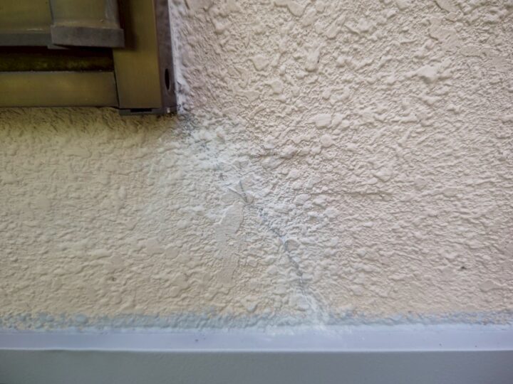 外壁ひび割れ補修施工後