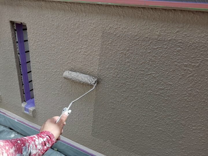 外壁上塗り工事