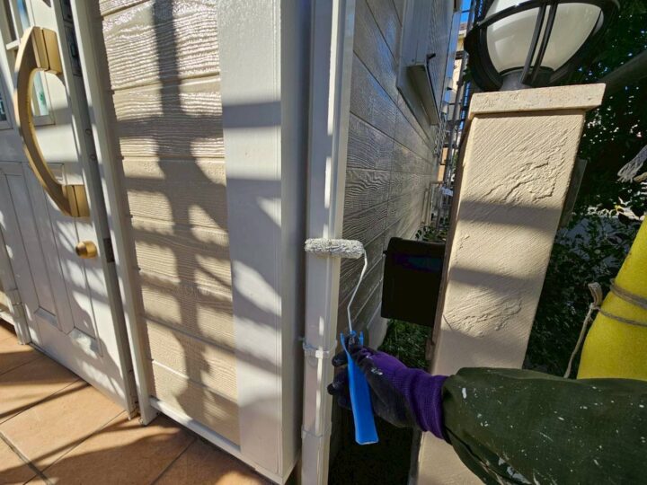 雨樋塗装１回目