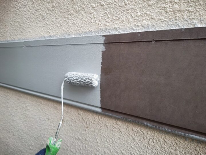 装飾帯下塗り工事