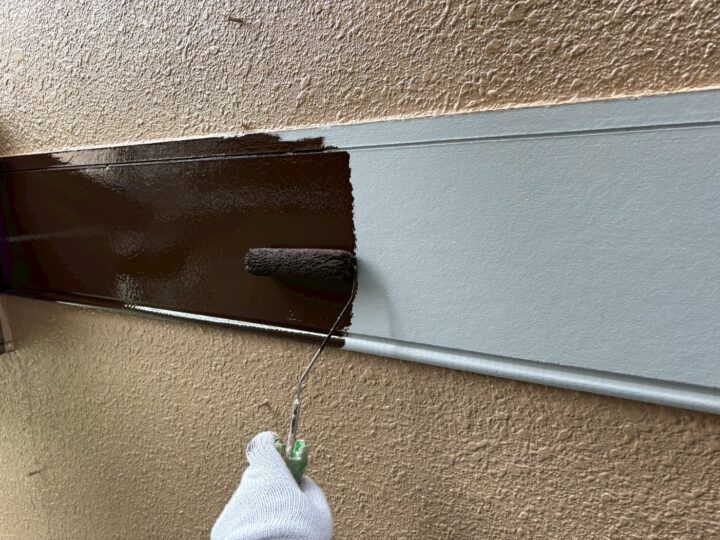 装飾帯中塗り工事