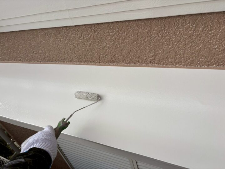 霧除け上塗り工事