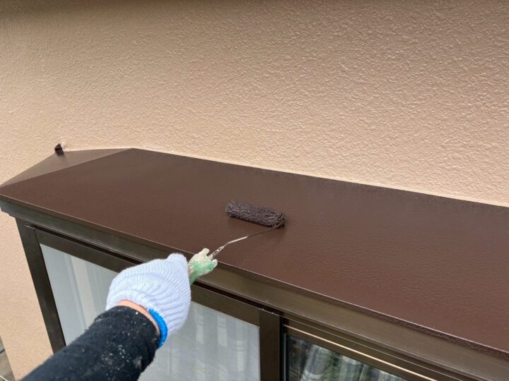 霧除け上塗り工事