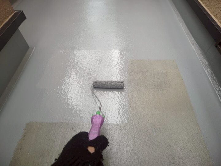 ベランダ床上塗り工事