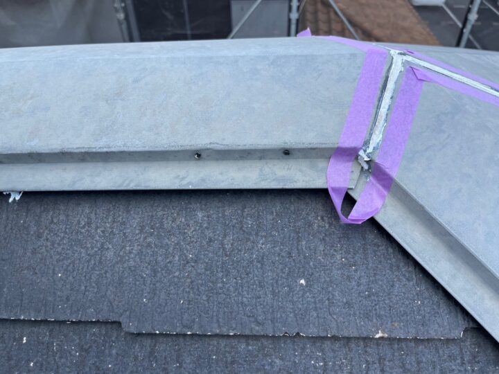 屋根板金釘打ち補修施工後