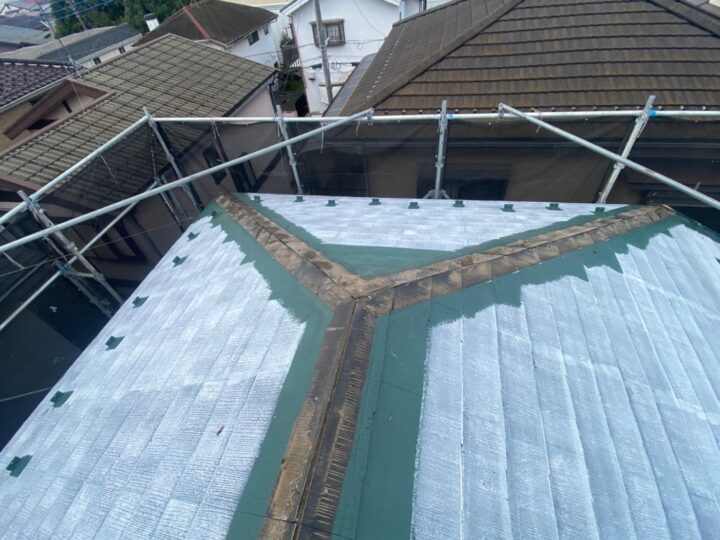 棟板金撤去工事