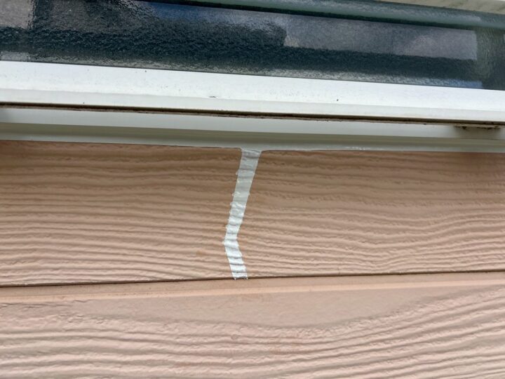 外壁ひび割れ補修施工後