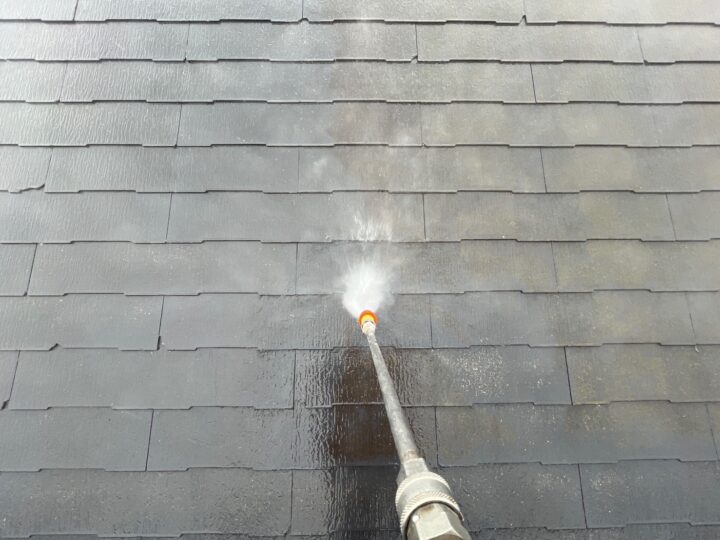 屋根高圧洗浄工事