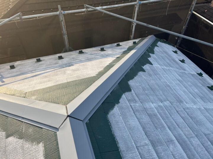 板金下塗り完了全景