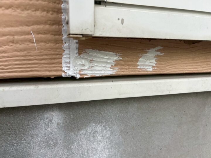 外壁ひび割れ補修施工後