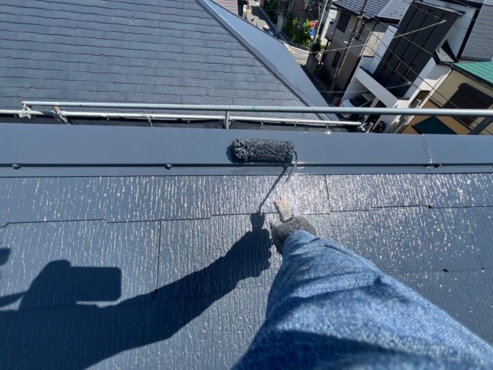 屋根板金上塗り工事