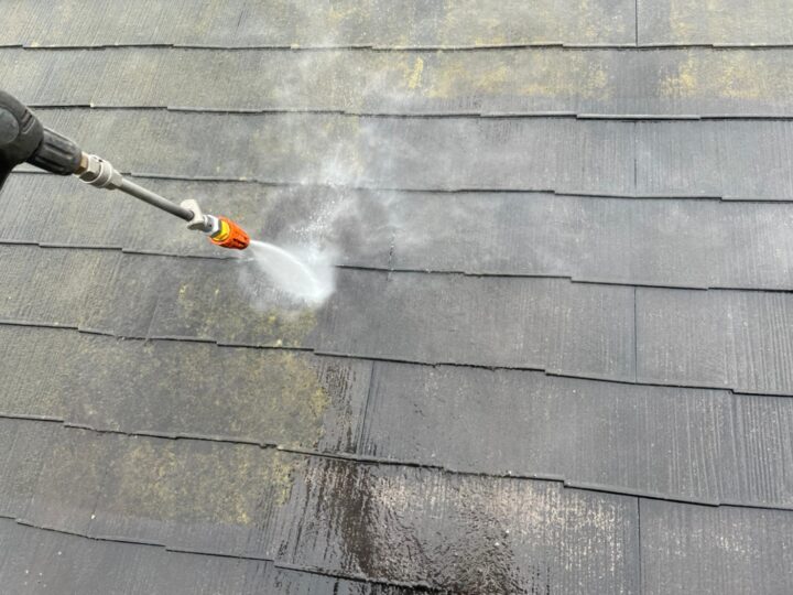 屋根高圧洗浄工事