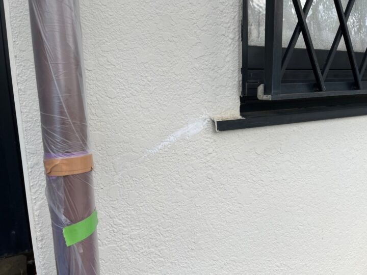 外壁ひび割れ補修施工後