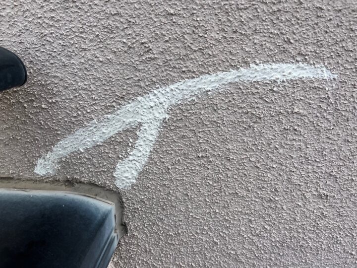 外壁ひび割れ補修施工後