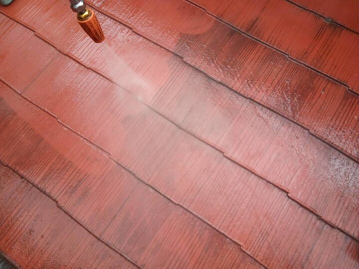 屋根高圧洗浄工事