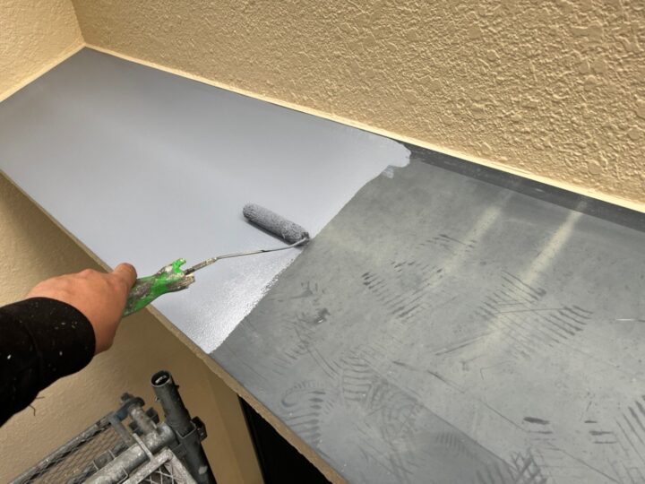 霧除け下塗り工事