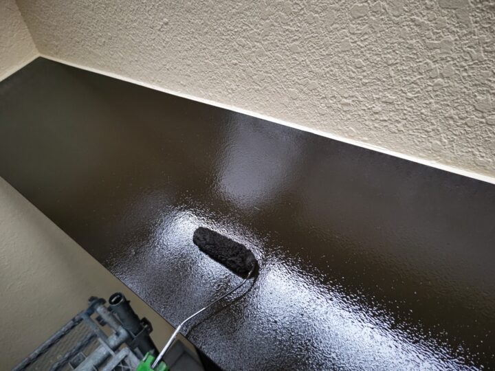 霧除け上塗り工事