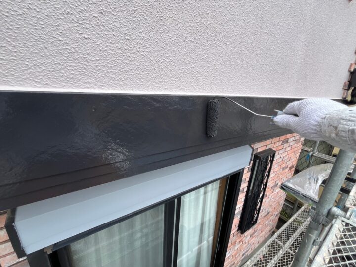 装飾帯上塗り工事