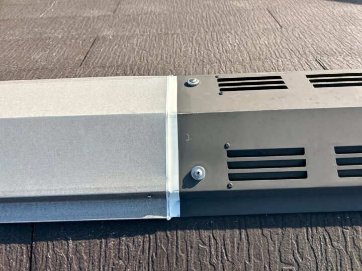 屋根板金シーリング完了全景