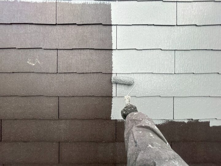 屋根中塗り工事