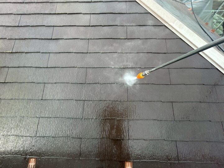 屋根高圧洗浄工事