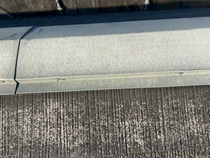 屋根板金釘打ち補修施工前