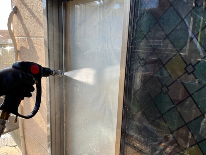 開口部高圧洗浄工事