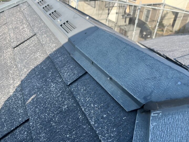 屋根板金釘打ち補修施工前