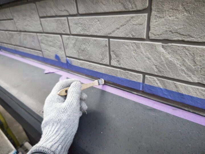 開口部廻り専用プライマ－塗布