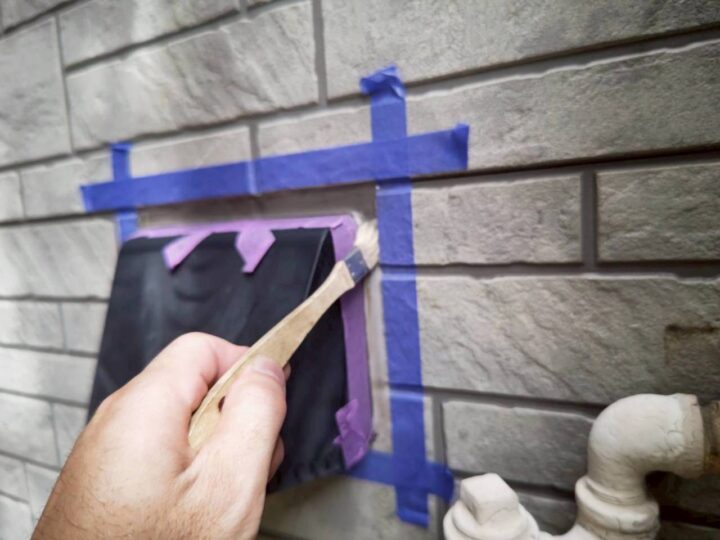 設備廻りシーリング専用プライマー塗布